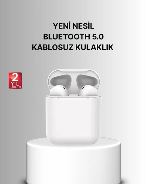 Dokunmatik Kontrollü 2. Nesil Bluetooth 5.0 Uzun Pil Ömürlü Kulaklık ürün görseli 1