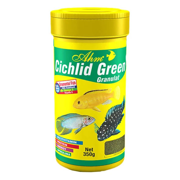Ahm Cichlid Green Granulat Balık Yemi 100 ml ürün görseli 1