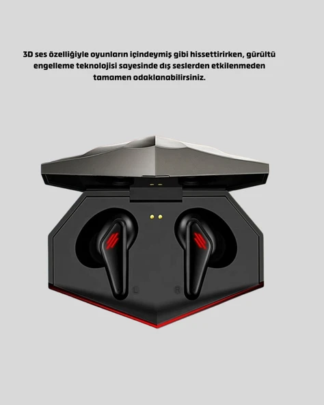 Düşük Gecikmeli Gaming Bluetooth Kulaklık - Resim 3