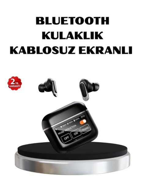 ANC Teknolojili Kablosuz Bluetooth Kulaklık – Dokunmatik, Dijital Göstergeli, Yüksek Ses Kalitesi ürün görseli 1