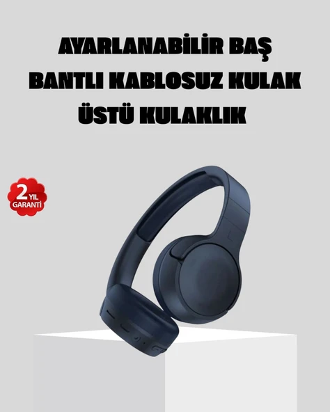 Kablosuz Bluetooth Kulaklık 5.0 18 Saat Kullanım Dinamik Sürücü Siyah ürün görseli 1