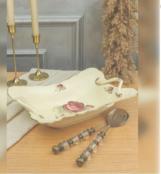 ROYKING ROSE DİKDÖRGEN KULPLU ŞEKERLİK 35 CM ürün görseli 1