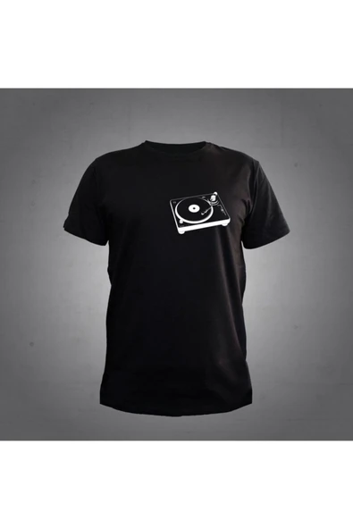 Dj Pikap Siyah T-shirt Unisex ürün görseli 1