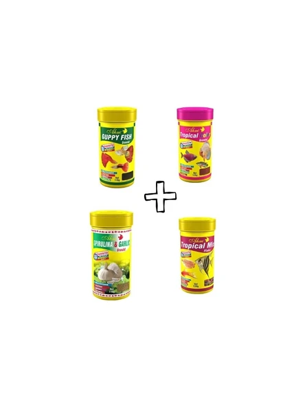 Ahm Lepistes İçin Özel Yem seti 100 ML X 4 Adet ürün görseli 1