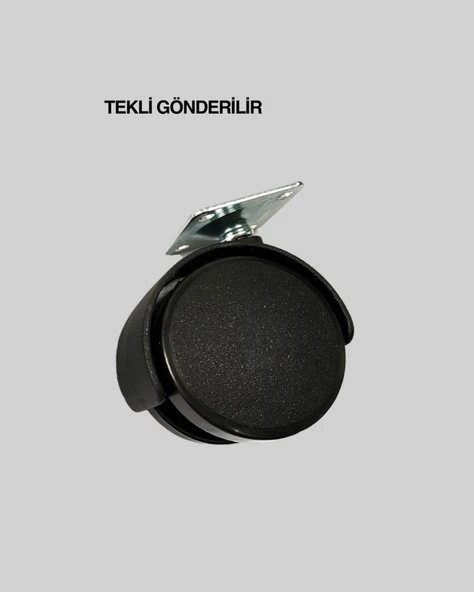 Mobilya Tekerleği 6 cm Kilitsiz Tekli Satış - Resim 3
