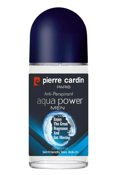 Pierre Cardin Roll-on Erkek Deodorant Ter Kokusu Önleyici Leke Bırakmayan 48 Saat Anti-perspirant Koruma – Aquapower Su Gücünün Ferahlığı 50 ml-31308 ürün görseli 1