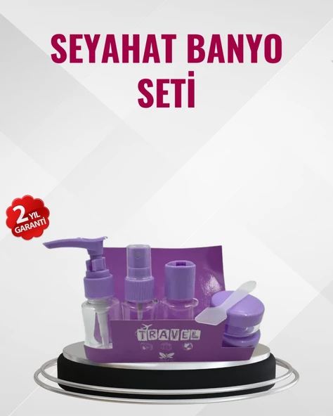 Seyahat Boy Banyo Seti 5’li Mini Şişe ve Krem Kutusu Çantalı ürün görseli 1