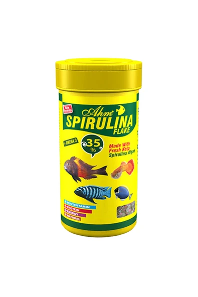 Ahm Spirulina Flake Balık Yemi  250 ml ürün görseli 1