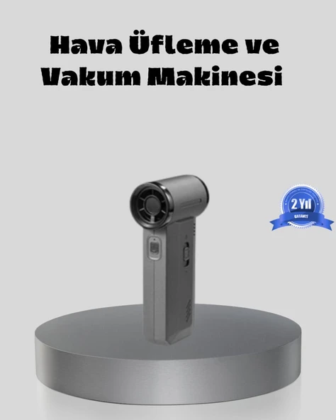 Şarjlı 130000 RPM Hava Üflemeli ve Vakumlu Araç Ev Temizlik Makinesi ürün görseli 1