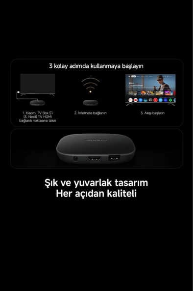 Xiaomi Mi Box S 4K Android TV Box 3. Nesil - Resim 3