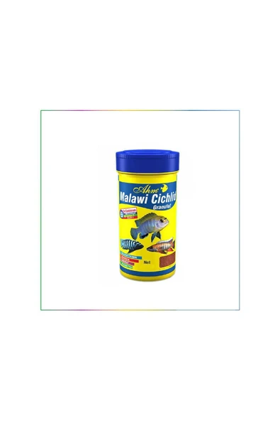 Ahm Malawi Cichlid Granulat Etçil Süs Balık Yemi 100 ml ürün görseli 1