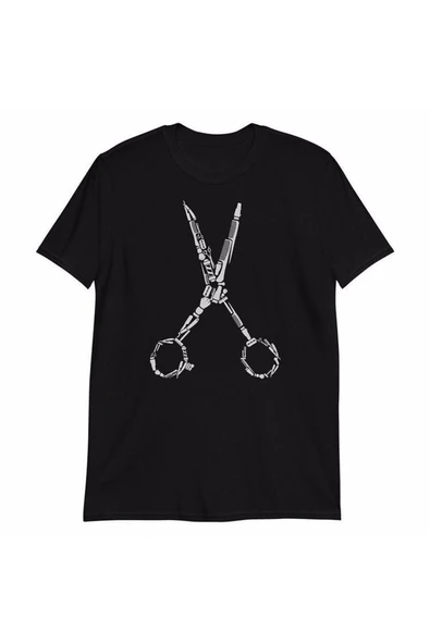 Makas Kuaför Terzi Unisex Tshirt ürün görseli 1