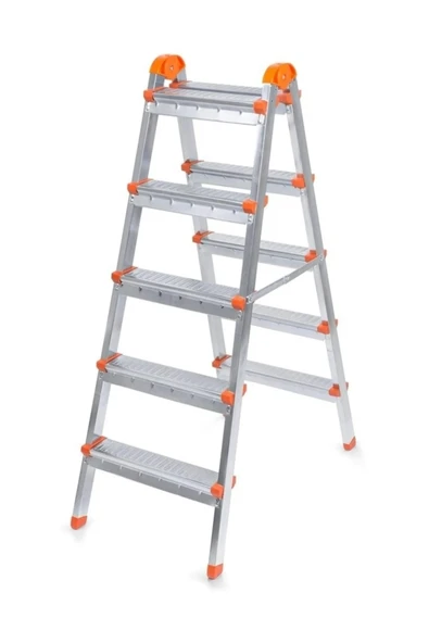 Perilla Çift Çıkışlı 5 Basamaklı Metal Merdiven ürün görseli 1