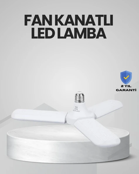 Enerji Tasarruflu LED Ampül 60 Watt 4 Kollu Beyaz Işık ürün görseli 1