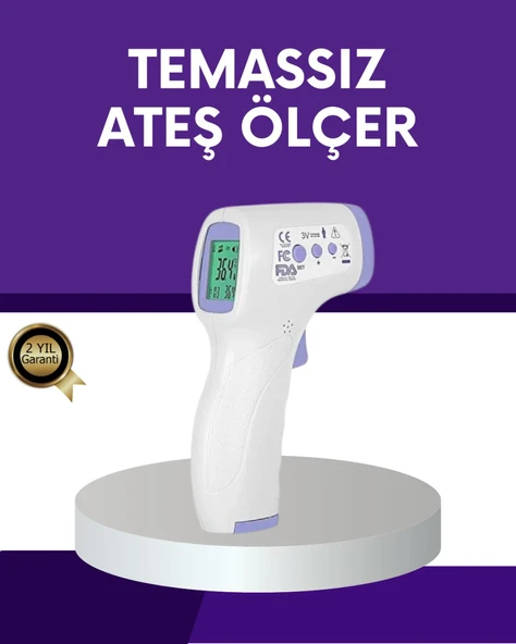 Temassız Ateş Ölçer Dijital Kızılötesi Termometre Hızlı Ölçüm ürün görseli 1