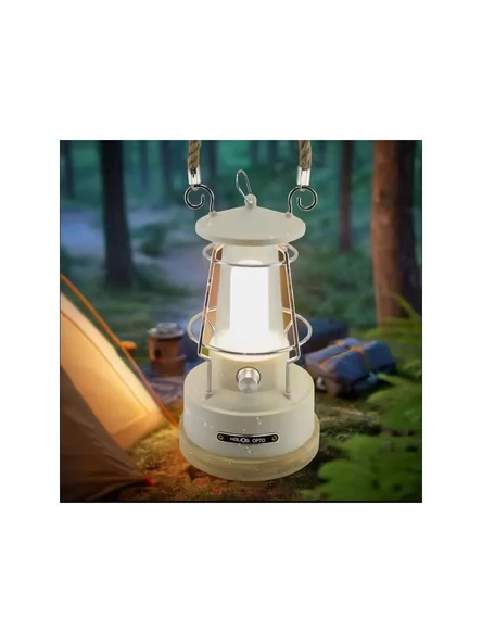 Helios Hs 5209 10WATT 80 Ledli Şarj Edilebilir Retro Işıldak/ Fener ürün görseli 1