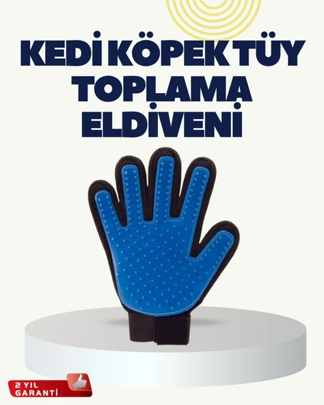 Yumuşak Silikonlu Kedi ve Köpek Tüy Toplama Eldiveni – Masaj Etkili Tüy Dökülme Önleyici ürün görseli 1