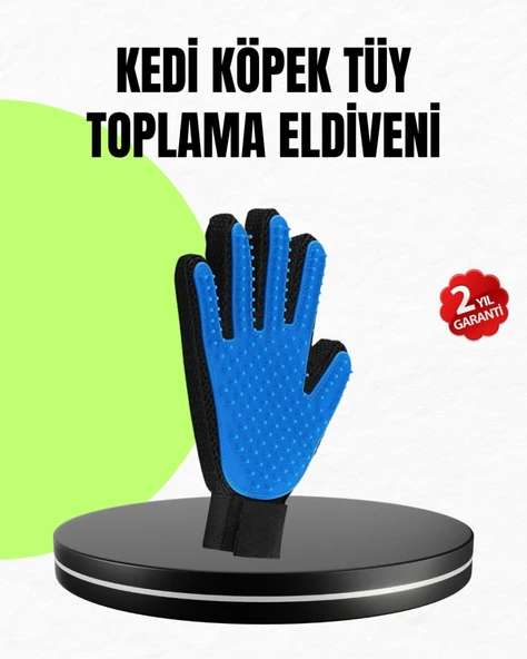 Evcil Hayvan Bakım Eldiveni – Masaj ve Tüy Toplama Özellikli Silikon Eldiven ürün görseli 1