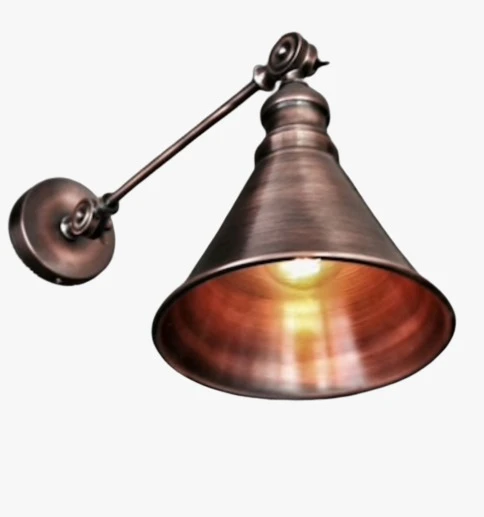 Rsylight Retro Rustik Metal Akrobatik Mafsallı Bakır Eskitme Kaplama Dekoratif Duvar Aplik ürün görseli 1