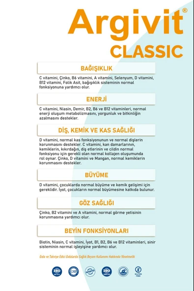 Argivit Classic 150 ml Şurup 4 Adet - Resim 4