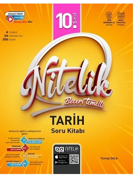 NİTELİK 10.SINIF TARİH SORU KİTABI BECERİ TEMELLİ *YENİ* ürün görseli 1