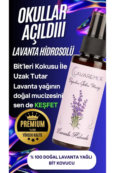 Lavaremor Doğal Lavanta Yağlı Hidrosol Sprey 100 ml Bakım Serumu ürün görseli 1