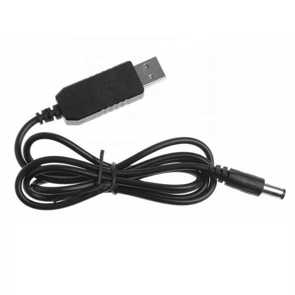 USB 5 Volt To 12 Volt Max 1 Amper USB PD Portundan Gelen Gücü 12V  5.5-2.5 Jak Fişe Dönüştürür 1 Metre ürün görseli 1