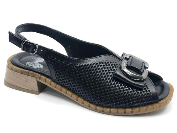 Venüs Fuggi Hakiki Deri Comfort Ortopedik Kadın Sandalet ürün görseli 1