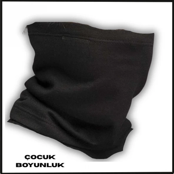 Uyguna-Yakala Siyah Çocuk Boyunluk -1017-S ürün görseli 1