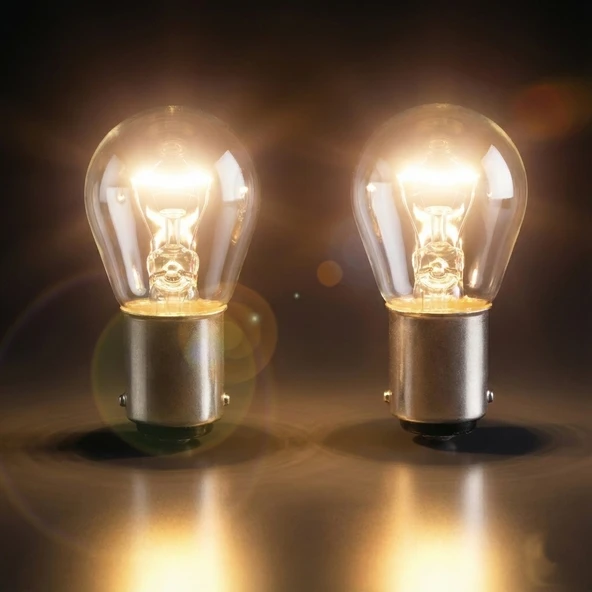 OSRAM 21/4W 12V Çapraz Tırnak Fren ve Park Lambası Ampulü Çift Duy 1 Adet Standart Gün Işığı ürün görseli 1