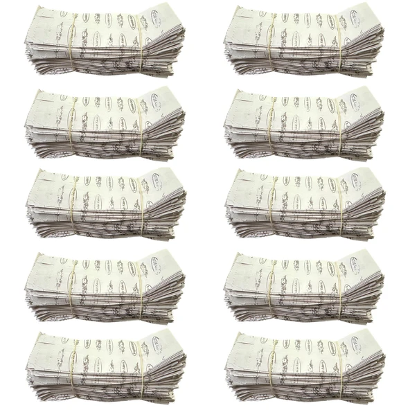 Baskılı Mat Beyaz Baget Dürüm Kese Kağıdı - 8 x 28 Cm. - 5 Kg. - Ortalama 1200 Ad - Paket ürün görseli 1
