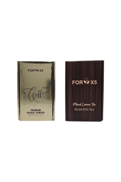 FORX5 Coffee Bitkisel Kahve Karışımı – Bitkisel Limon Aromalı Karışım ürün görseli 1