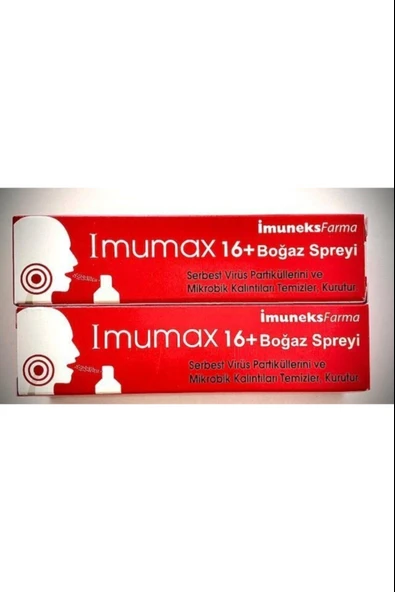 Imumax Boğaz Spreyi 16 Yaş 30 ml 2 Adet ürün görseli 1