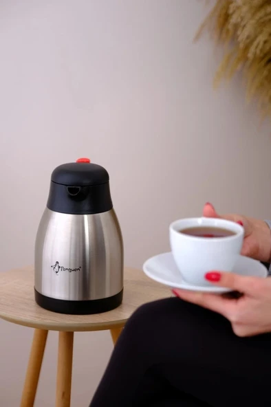 Penguen 1,5 Litre Çelik Termos 1150P - Resim 2