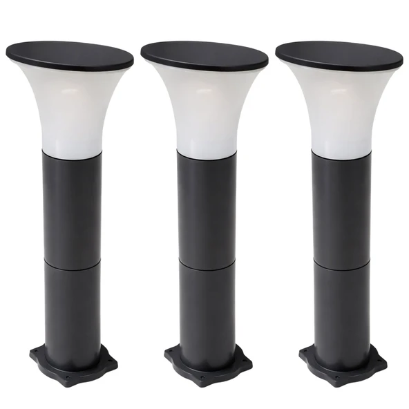 Kuğu Set Üstü Duvar Armatürü 3 Adet 60 cm Şık Bahçe Apliği Villa Dış Mekan Duvar Lambası ürün görseli 1
