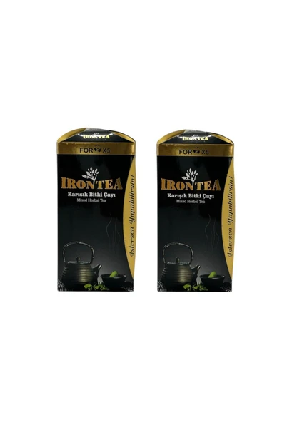 FORX5 İrontea Bitkisel Sindirim Destek Çayı-Kilo Kontrolüne Yardımcı-2’Li Set ürün görseli 1