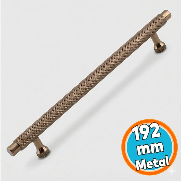 Mobilya Çekmece Mutfak Dolabı Dolap Modern Kapak Kulpları Grip Desen Bronz Metal Kulp 192 mm ürün görseli 1