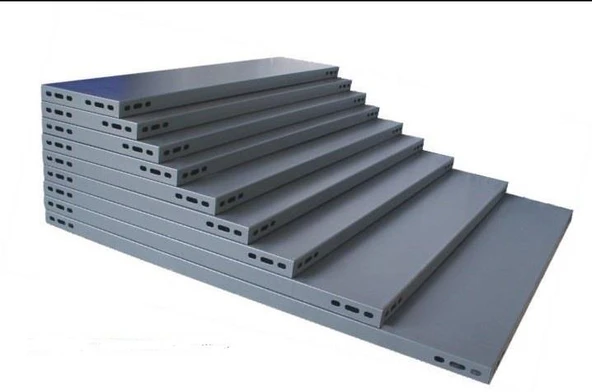 5 Adet Galvaniz Çelik Raf Tablası - Depo, Arşiv, Kiler, Dosya, Market Rafı  31x60 cm 0.70 mm ürün görseli 1