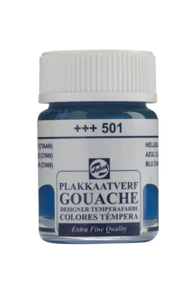 Talens 16 Ml Guaj Boya Light Blue Cyan - Açık Mavi(501) ürün görseli 1