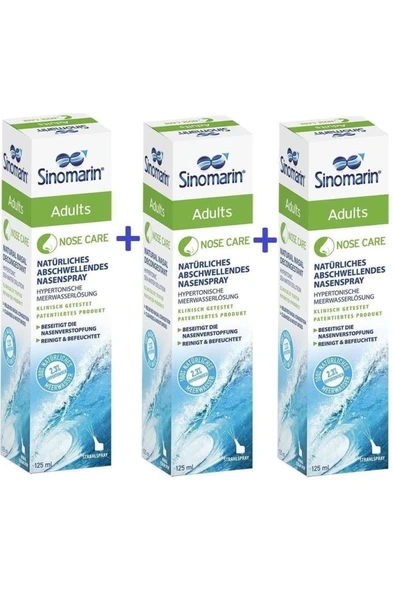 Sinomarin Adults Burun Spreyi 125 Ml 3'Lü PAKET (SKT:03/2027) ürün görseli 1