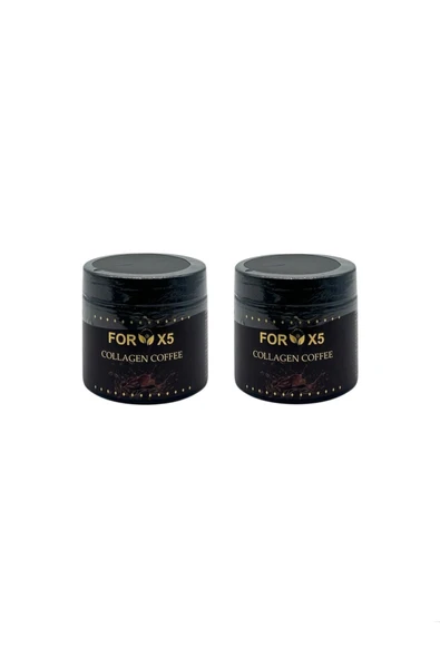 FORX5 Cilt Sıkılığına Destek-Kolajen içerikli Kahve Karışımı-2’Li Set ürün görseli 1