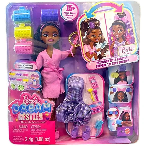 Mattel Barbie Dream Besties Brooklyn Bebek ve Aksesuarları JGG39 ürün görseli 1
