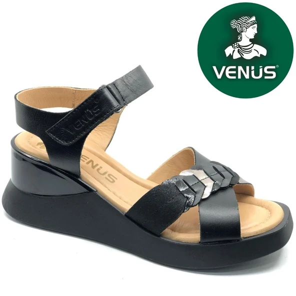 Venüs Vollig Hakiki Deri Comfort Ortopedik Kadın Sandalet ürün görseli 1