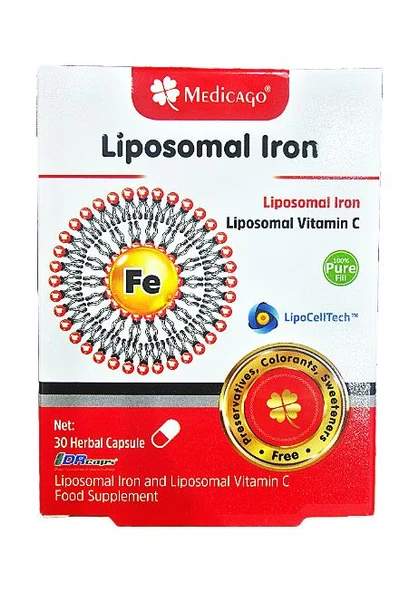 Medicago Lipozomal Demir 30 Kapsül ürün görseli 1