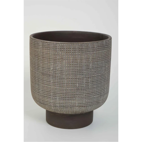 Vitale Lidya Füme Saksı 22.5*22.5*24.5 cm AK.KK0021 ürün görseli 1
