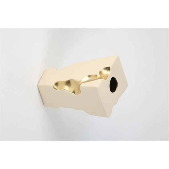 Vitale Krem Seramik Kaya Çiçeklik 14*12*23 cm AK.LA0052 ürün görseli 1