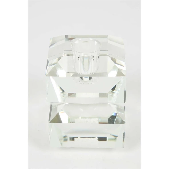 Vitale Bologna Şeffaf Mumluk 6x6x9.5 cm AK.KI0045 ürün görseli 1