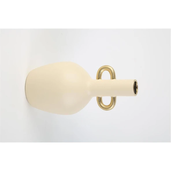 Vitale Krem Seramik Kulplu Küp 15*15*30 cm AK.LA0044 ürün görseli 1