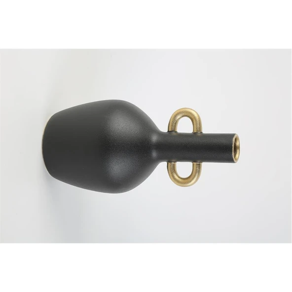 Vitale Siyah Seramik Kulplu Küp 15*15*30 cm AK.LA0043 ürün görseli 1