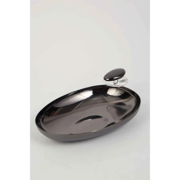 Vitale Volkan Siyah Çerez Tabağı 17*13*5 cm MTFK.0165 ürün görseli 1